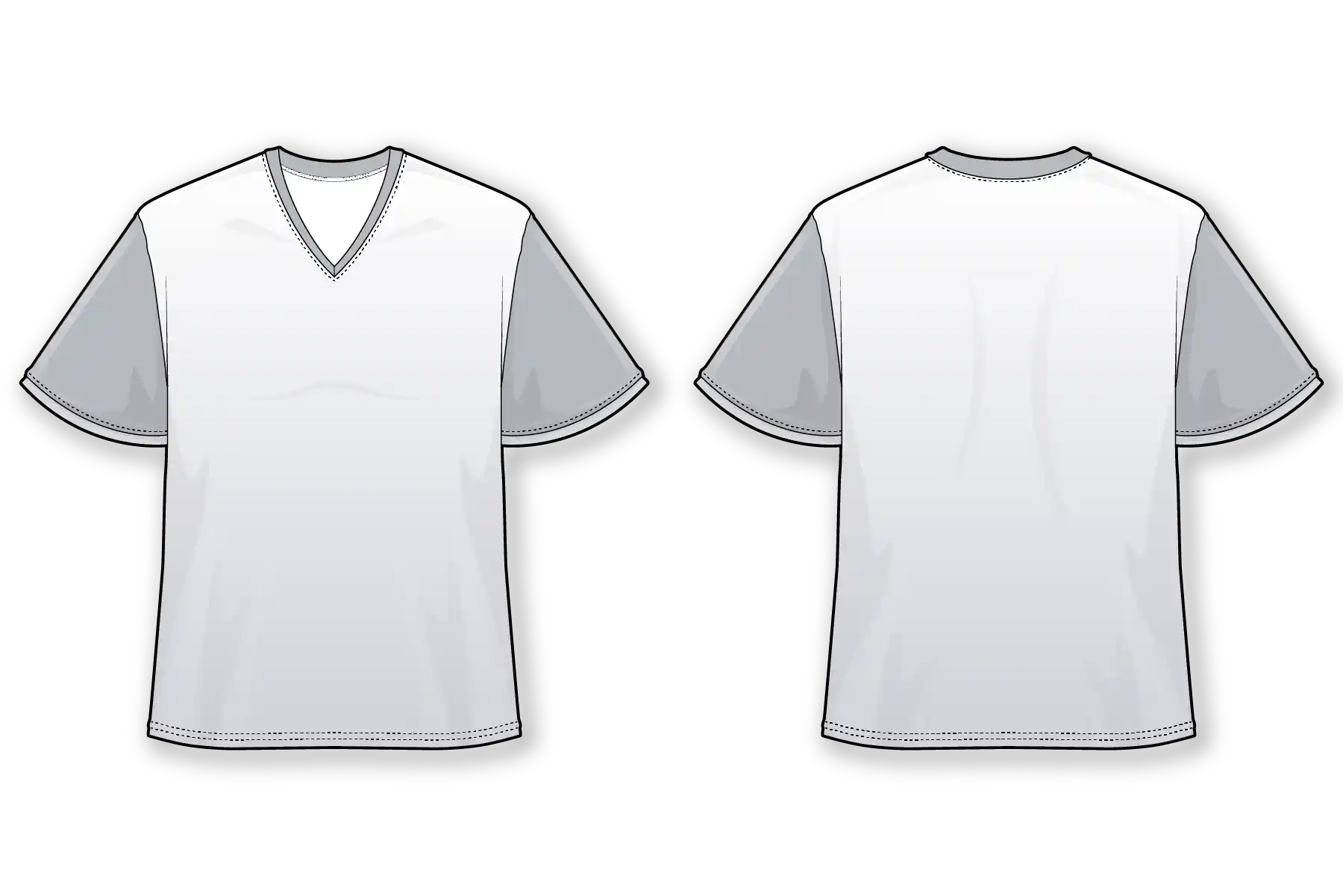 Men's Lacrosse SS V Neck Game Jersey with custom sublimation shirts featuring unique graphics and designs.