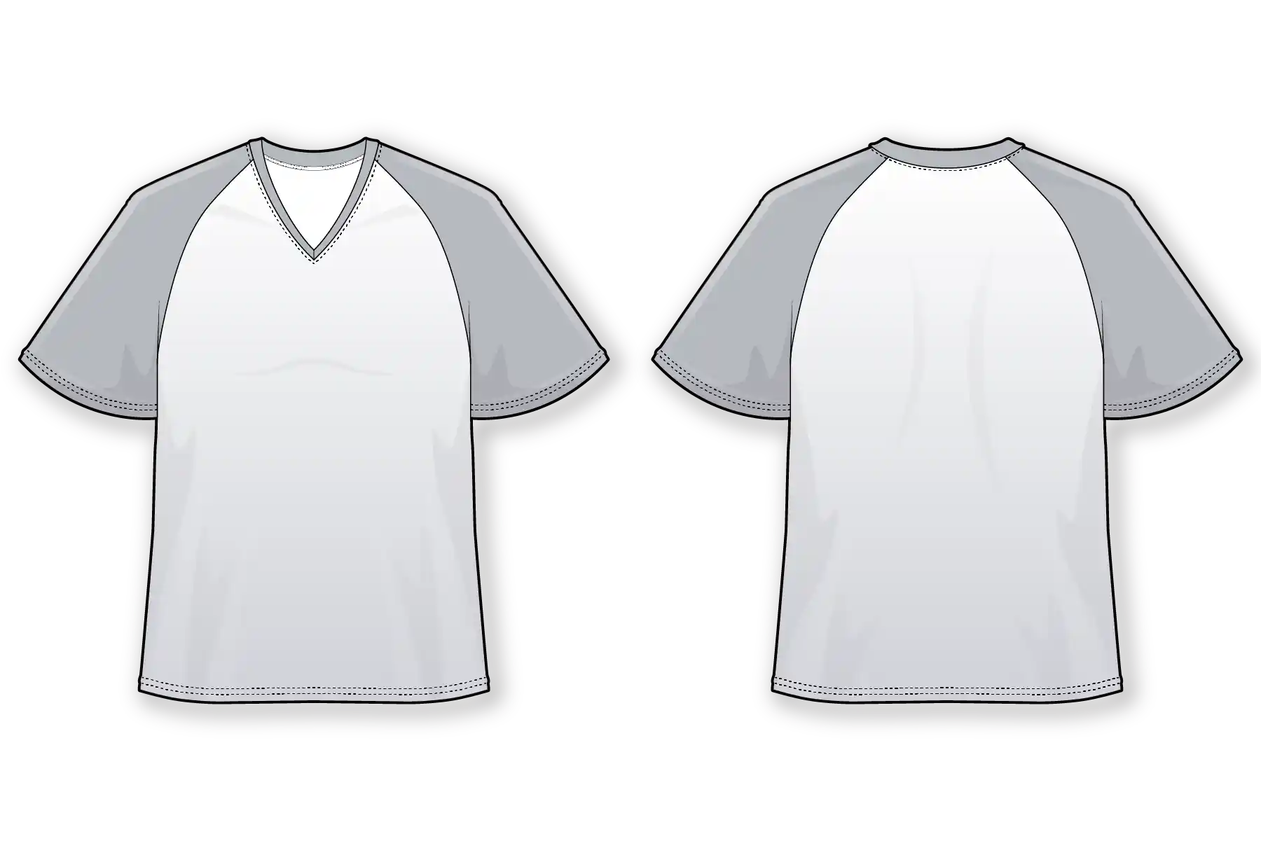 Men's Lacrosse V Neck Raglan SS Jersey: Customizable sublimation shirt with unique graphic design.