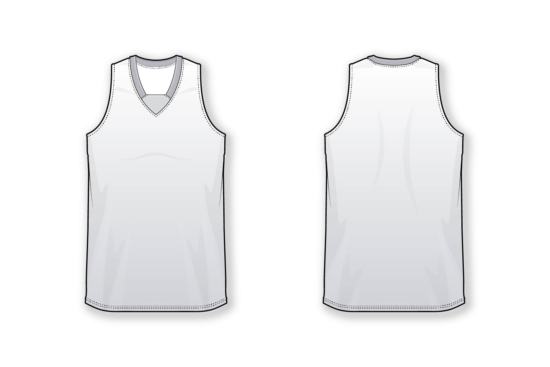 Men's Pro Basketball Jersey with Stylized Neck, sublimation printing shirts, Custom T-shirts Design & Print.